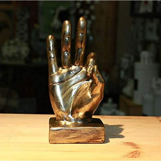 Nice purchase Hand Finger Gesture Desk Statues Fingers Sculpture Creative Home Living Room Cabinet Shelf Decoration Victory Gesture in Silver Nice purchase Hand Finger Gesture Desk Statues Fingers Sculpture Creative Home Living Room Cabinet Shelf Decoration Victory Gesture in Silver